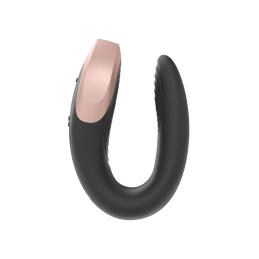 Satisfyer - Double Love Вибратор Для Пар Черный - Вибраторы Для Пар