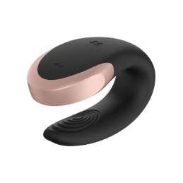 Satisfyer - Double Love Luxury Partner Vibrator Black - Couple's vibrators