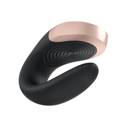 Satisfyer - Double Love Luksuslik Paarivibraator Must - Paarivibraatorid