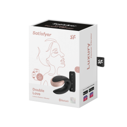 Satisfyer - Double Love Вибратор Для Пар Черный - Вибраторы Для Пар