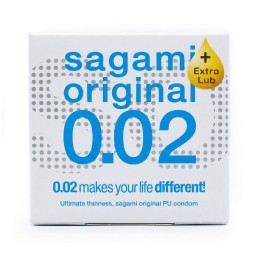 Sagami - Original 0.02 Extra Lube Полиуретановый Презерватив 1 шт. 