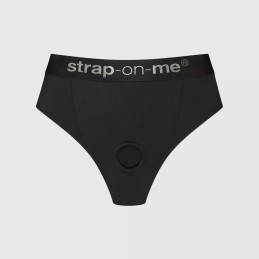 Strap-On-Me - Idole Чёрные Трусы для Страпона XL - Страпоны