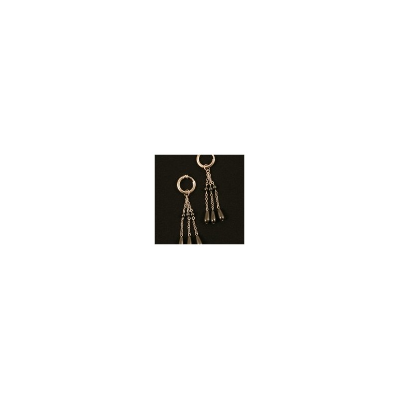 SYLVIE MONTHULE - ANNEAUX DRAPES ARGENT SYLVIE MONTHULE - ANNEAUX DRAPES ARGENT