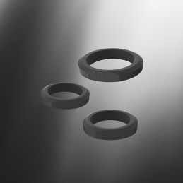 TOM OF FINLAND TOOLS - 3 PIECE SILICONE COCK RING SET