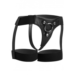 STRAP U - ﻿Bardot Elastic Strap On Harness With Thigh Cuffs