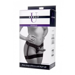 STRAP U - ﻿Bardot Elastic Strap On Harness With Thigh Cuffs