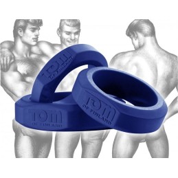 TOM OF FINLAND TOOLS - 3 PIECE COCK NUTS BLUE