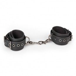 EASYTOYS FETISH COLLECTION - BLACK LEATHER HANDCUFFS