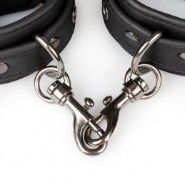 EASYTOYS FETISH COLLECTION - BLACK LEATHER HANDCUFFS