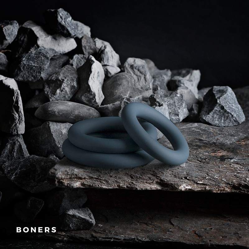 BONERS - 3-PIECE COCK RING SET BONERS - 3-PIECE COCK RING SET
