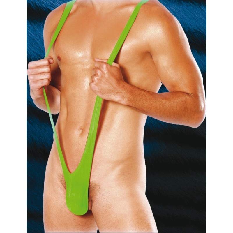 MANKINI NEON GREEN ONE SIZE