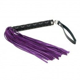 PURPLE LEATHER WHIP WITH 30 STRINGS
