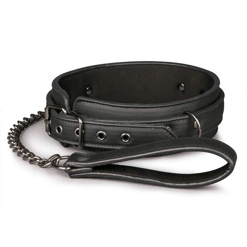 EASYTOYS - FETISH COLLAR WITH LEASH