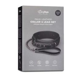 EASYTOYS - FETISH COLLAR WITH LEASH