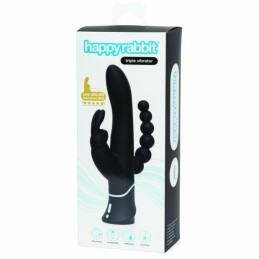 HAPPY RABBIT - TRIPLE CURVE VIBRATOR BLACK