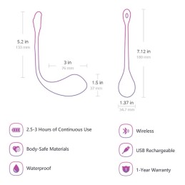 LOVENSE - LUSH 2.0 WEARABLE BULLET VIBRATOR