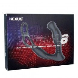 NEXUS - SIMUL8 VIBRATING DUAL MOTOR ANAL COCK AND BALL TOY