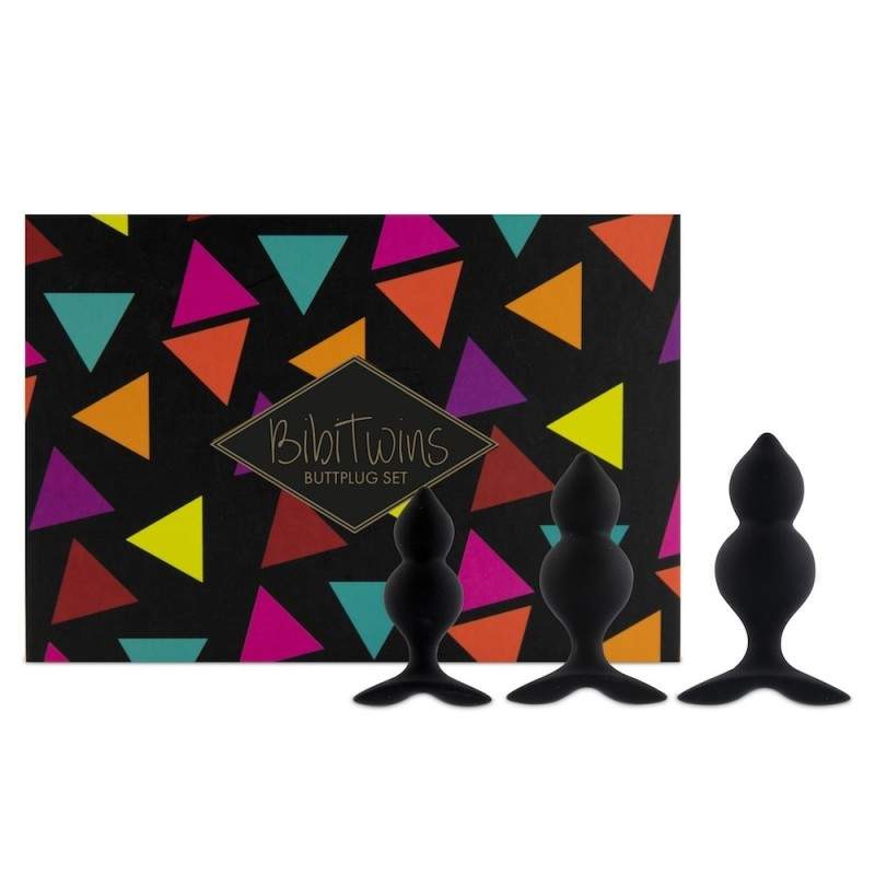 FEELZTOYS - BIBI TWIN BUTT PLUG SET 3 PCS FEELZTOYS - BIBI TWIN BUTT PLUG SET 3 PCS