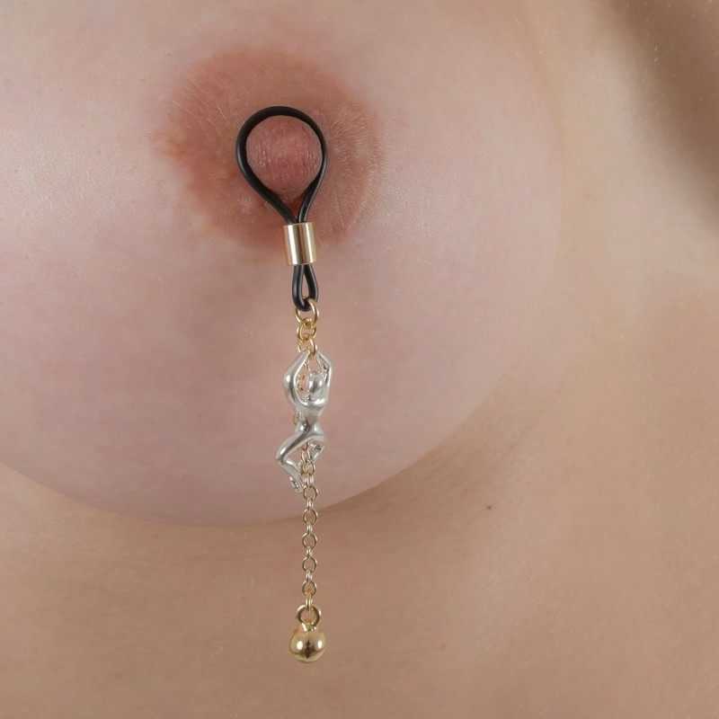 SYLVIE MONTHULE - WOMAN'S NON PIERCING DESIRE NIPPLE RINGS INGOLD OR SILVER