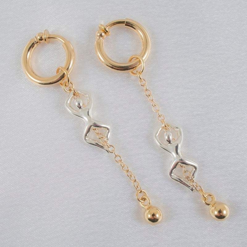 SYLVIE MONTHULE - NON-PIERCING LABIA RINGS IMPATIENT DESIRE PENDANT SILVER SYLVIE MONTHULE - NON-PIERCING LABIA RINGS IMPATIENT DESIRE PENDANT SILVER