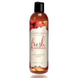 INTIMATE EARTH - NATURAL FLAVORS GEEL-LIBESTI VÄRSKED MAASIKAD 120 ML