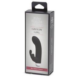 FIFTY SHADES OF GREY - GREEDY GIRL RECHARGEABLE MINI RABBIT VIBRATOR