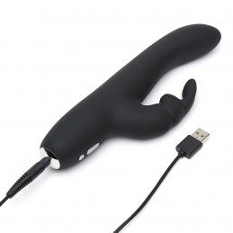 FIFTY SHADES OF GREY - GREEDY GIRL RECHARGEABLE SLIMLINE RABBIT VIBRATOR