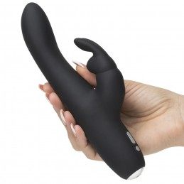 FIFTY SHADES OF GREY - GREEDY GIRL RECHARGEABLE SLIMLINE RABBIT VIBRATOR