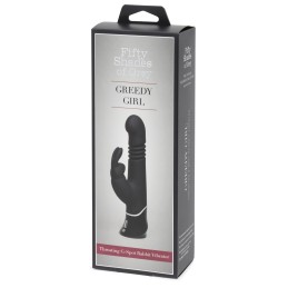 FIFTY SHADES OF GREY - GREEDY GIRL RECHARGEABLE THRUSTING G-SPOT RABBIT VIB