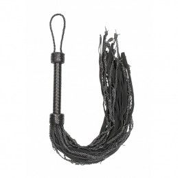 PAIN - BARBED LEATHER SUEDE WIRED FLOGGER