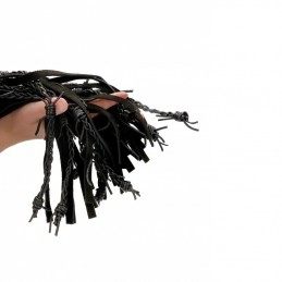 PAIN - BARBED LEATHER SUEDE WIRED FLOGGER