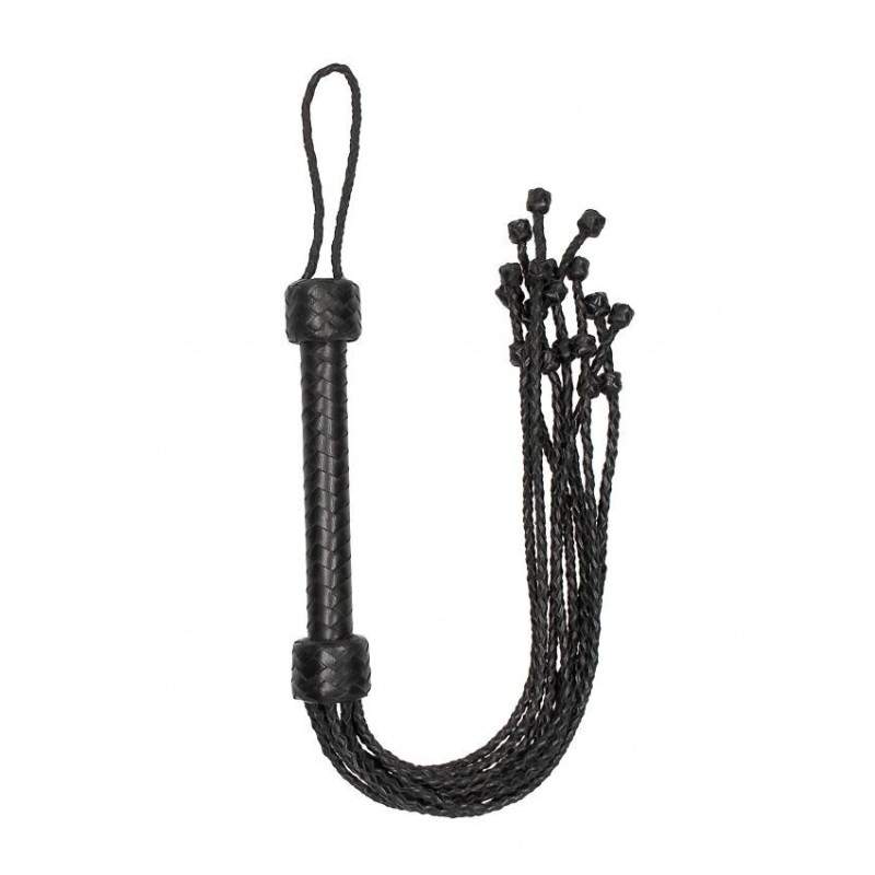 PAIN - SHORT LEATHER BRAIDED FLOGGER PAIN - SHORT LEATHER BRAIDED FLOGGER