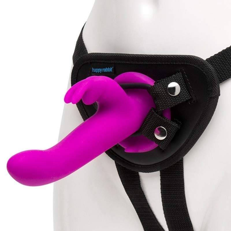 HAPPY RABBIT - VIBRATING STRAP-ON HARNESS SET