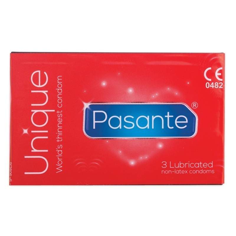 PASANTE UNIQUE LATEXFREE CONDOMS 3PCS