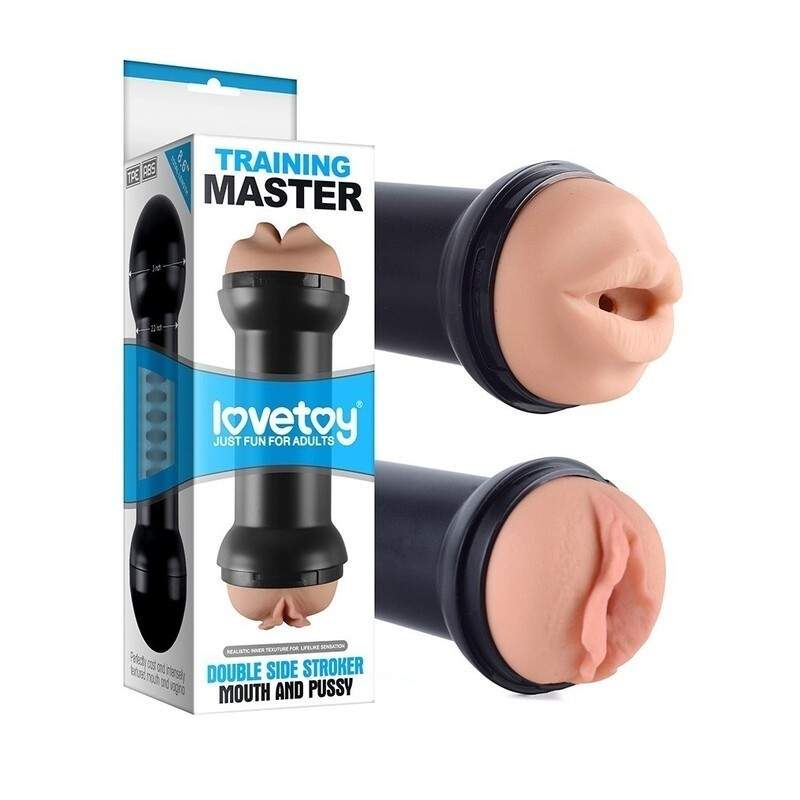 TRAINING MASTER DOUBLE SIDE STROKER-MOUTH AND PUSSY TRAINING MASTER DOUBLE SIDE STROKER-MOUTH AND PUSSY