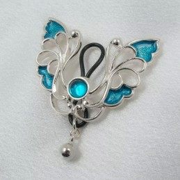 SILVER BUTTERFLY NIPPLE RING JEWELRY