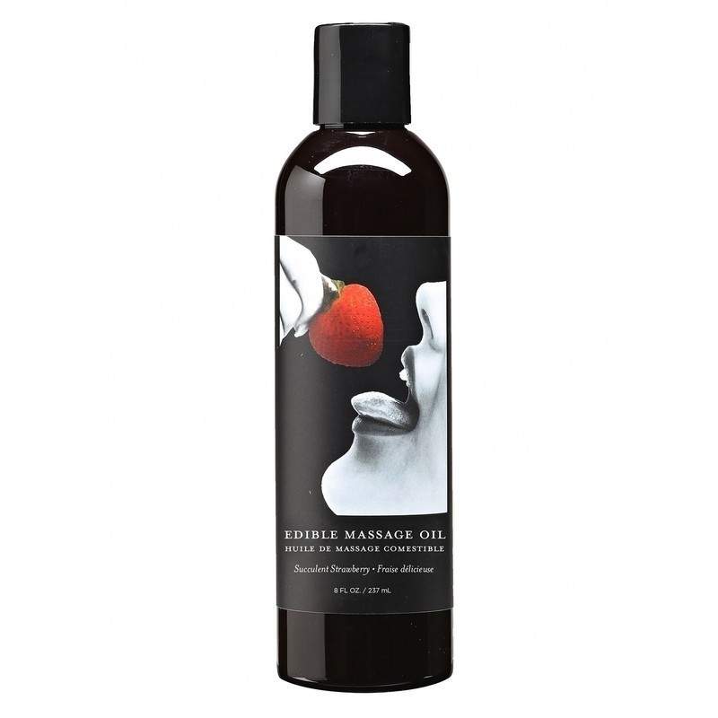 EARTHLY BODY - STRAWBERRY FLAVOR EDIBLE MASSAGE OIL 237 ml EARTHLY BODY - STRAWBERRY FLAVOR EDIBLE MASSAGE OIL 237 ml