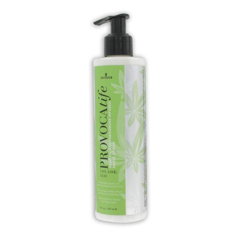 SENSUVA - PROVOCATIFE CANNABIS OIL & PHEROMONE INFUSED SHAVE CREAM 240ML SENSUVA - PROVOCATIFE CANNABIS OIL & PHEROMONE INFUSED SHAVE CREAM 240ML