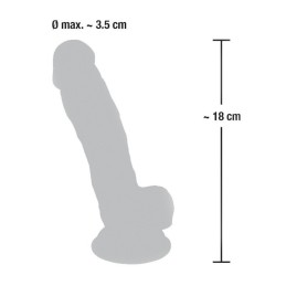 MEDICAL SILICONE DILDO 18CM