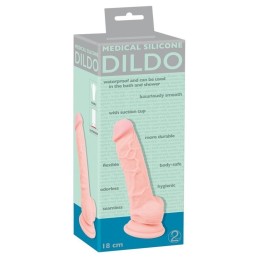 MEDICAL SILICONE DILDO 18CM