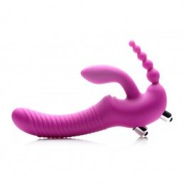 Buy STRAP U - REGAL RIDER TRIPLE G VIBRATING SILICONE STRAPLESS STRAP ON with the best price
