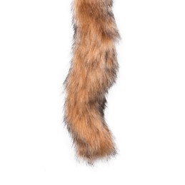 FOX TAIL 27CM PLUG - METAL BUTT PLUG WITH SOFT FUR TAIL