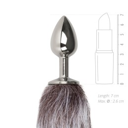 FOX TAIL HÕBEREBASESABA 42CM ANAALTAPP METALLIST