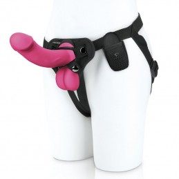 PEGASUS REALISTIC DILDO WITH BALLS AND HARNESS SET|STRAP-ON