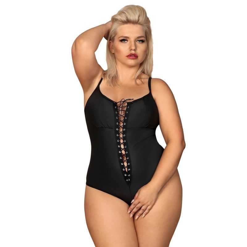 Buy Obsessive - Redella Crotchless Teddy Black XXL with the best price