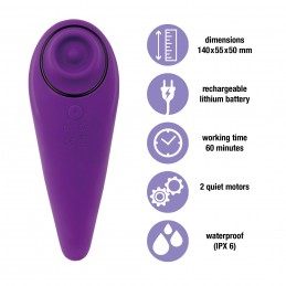 FeelzToys - FemmeGasm Tapping & Tickling Vibrator Purple|VIBRATORS