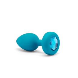 B-Vibe - Анальная Пробка с Вибрацией Jewel Plug S/M Aquamarine