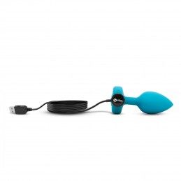 B-Vibe - Vibrating Jewel Plug S/M Aquamarine|ANAL PLAY