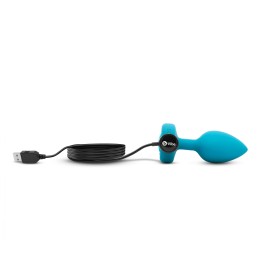 B-Vibe - Vibrating Jewel Plug S/M Aquamarine|ANAL PLAY