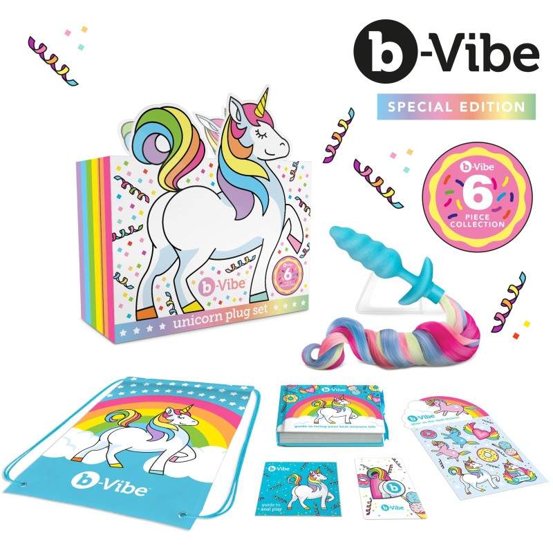 B-Vibe - Unicorn Anaaltapi 6-osaline Komplekt